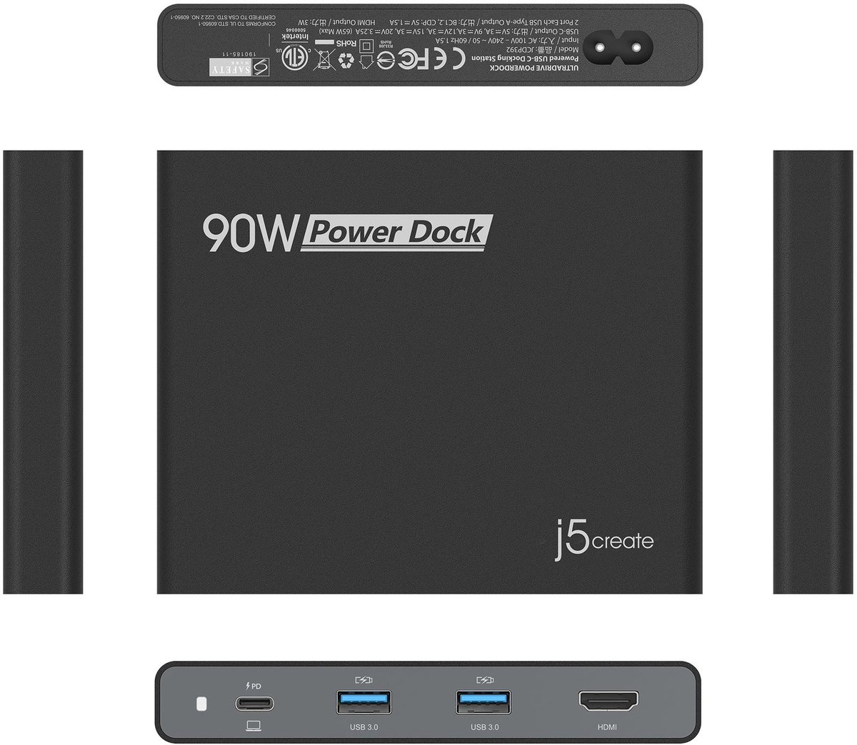 j5create JCDP392-EN USB-C Travel Dock 90W EU