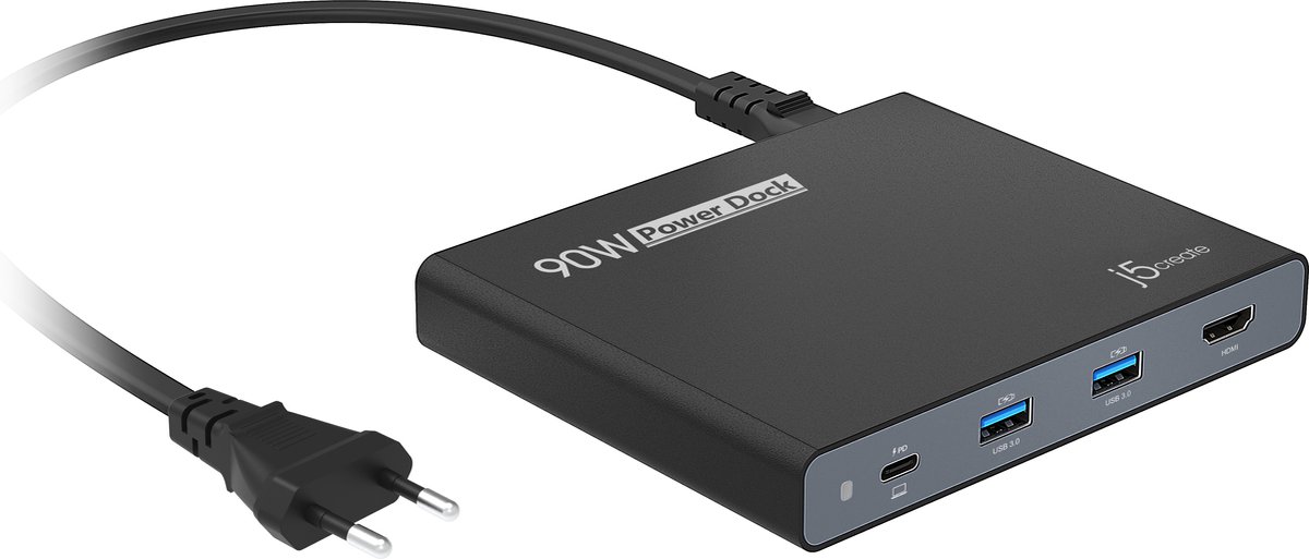 j5create JCDP392-EN USB-C Travel Dock 90W EU