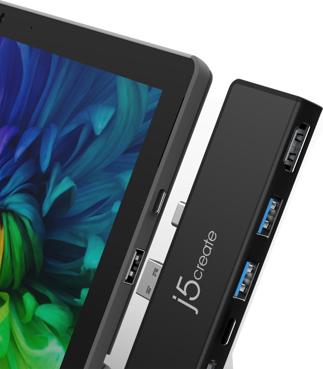 j5create Ultradrive Minidock JCD324B-N voor Surface Pro 7