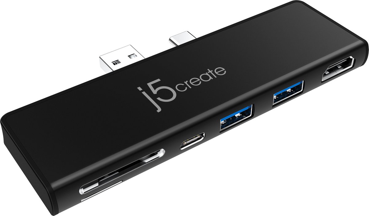 j5create Ultradrive Minidock JCD324B-N voor Surface Pro 7