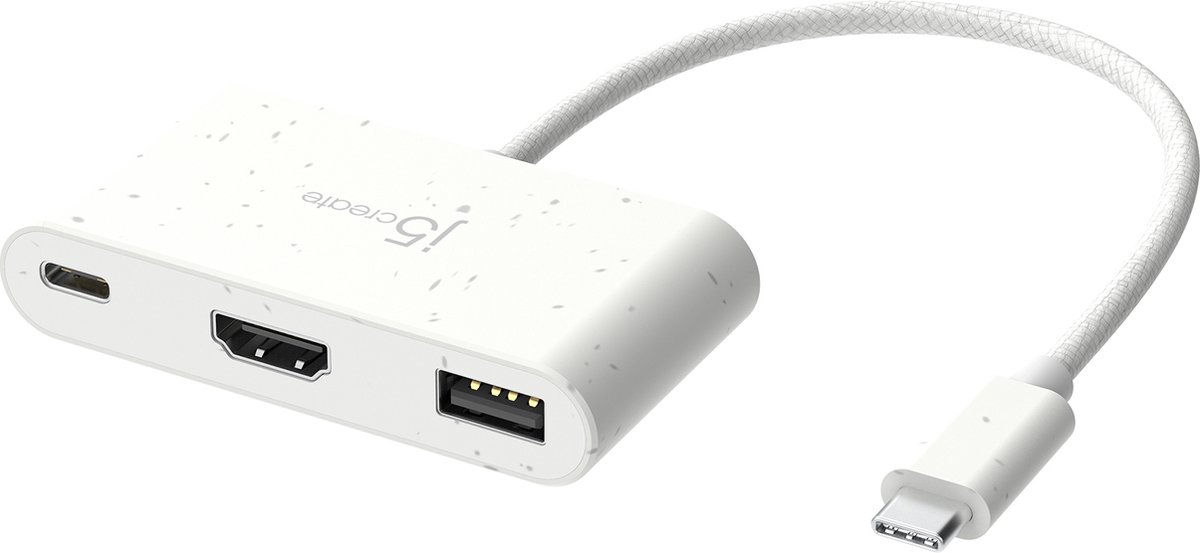 j5create USB-C naar HDMI & USB-A adapter met stroomvoorziening