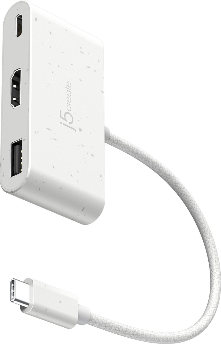 j5create USB-C naar HDMI & USB-A adapter met stroomvoorziening