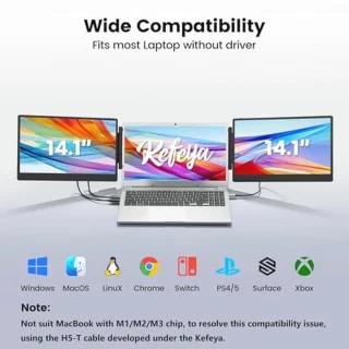 KEFEYA 14,1 inch draagbare laptopmonitor