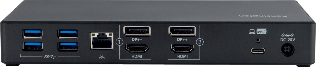 Kensington Docking Station 100W USB-C & USB-A Dual 4K HDMI Zwart