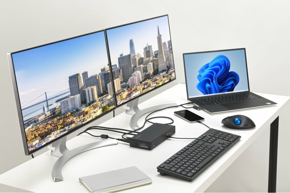 Kensington Docking Station 100W USB-C & USB-A Dual 4K HDMI Zwart