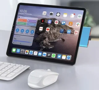 Kraftverdia Dockingstation USB 3.0 Adapterhub voor Nintendo Switch OLED, iPhone 15, MacBook Air/Pro