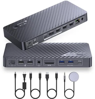 KVM Dockingstation Dual-monitor