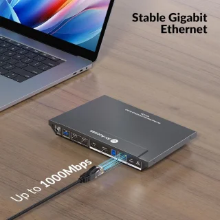KVM-dockingstation voor laptop en desktop