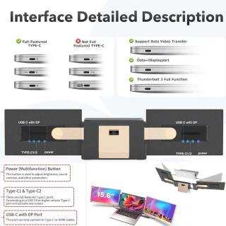 Kwumsy 15.6 inch Portable Monitor