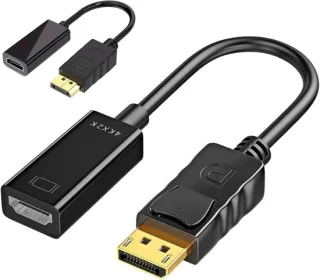 Laptop adapter beeldscherm converter 25 cm zwart