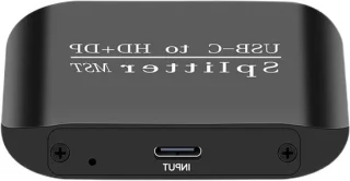 Laptop display hub met netwerkadapter