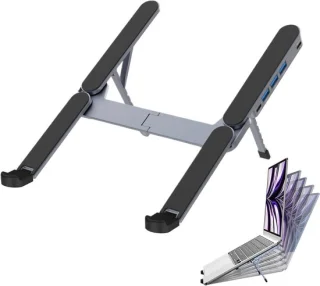 Laptop docking stand - zwart