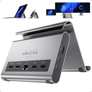 Laptop docking station - Grijs - USB-C hub