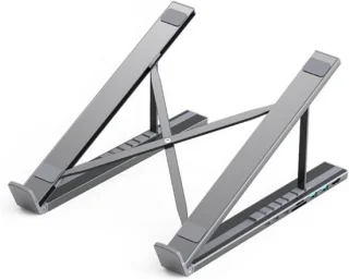 Laptop Docking Station Multiport Adapter Zilver
