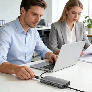 Laptop docking station type-c hub 10-in-1