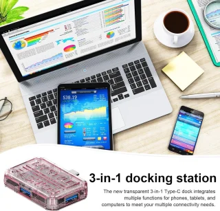 Laptop docking station - Type-C hub adapter
