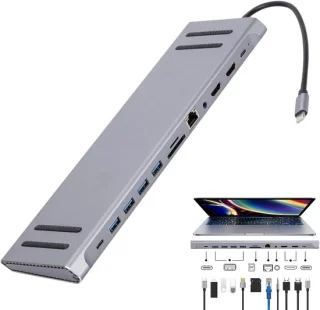 Laptop docking station usb-c hub extender