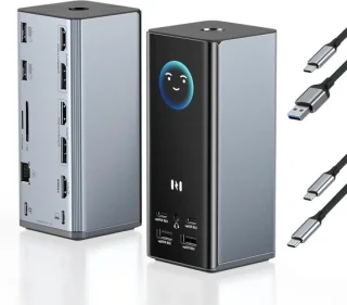 Laptop docking station zwart