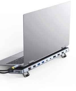 Complete werkplek: 12-in-1 laptop dockingstation voor productiviteit