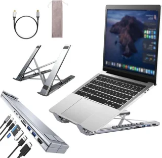 Laptop Dockingstation Standaard 10–17 inch Zwart