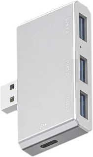 Laptop dockingstation type-c hub zilver