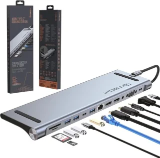 Laptop Dockingstation USB-C 12-poorts