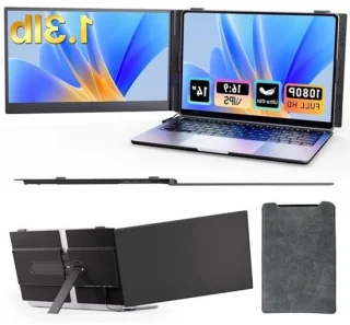 Laptop scherm extender dubbel scherm 14 inch FHD zwart