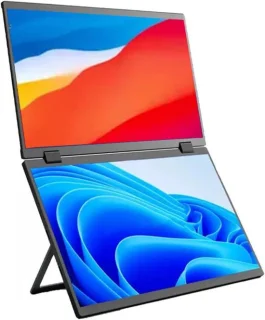 Laptop scherm extender dubbel scherm 15.6 inch zwart