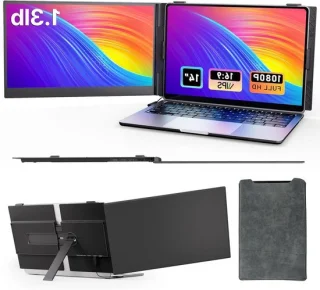 Laptop Scherm Extender - Dubbele Monitor 14 inch FHD Zwart