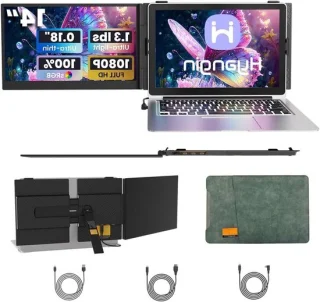 Laptop Schermverlenger - Draagbare Monitor 14 inch FHD - Zwart