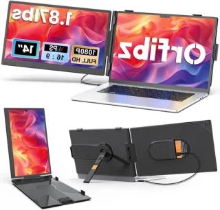 Laptop screen extender - draagbare monitor - 14 inch - zwart