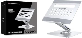 Laptopstandaard dockingstation grijs