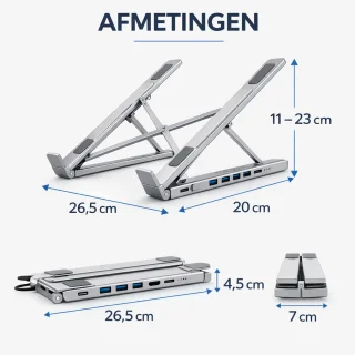 Wat vinden we goed aan de Laptopstandaard Dockingstation