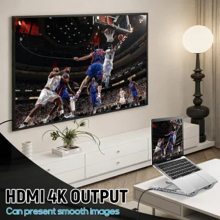 Laptopstandaard met USB-C Dockingstation