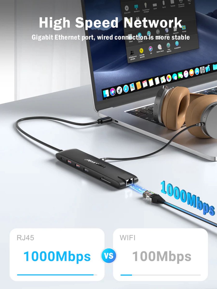 Lemorele TC96 USB-C 13-in-1 Docking Station