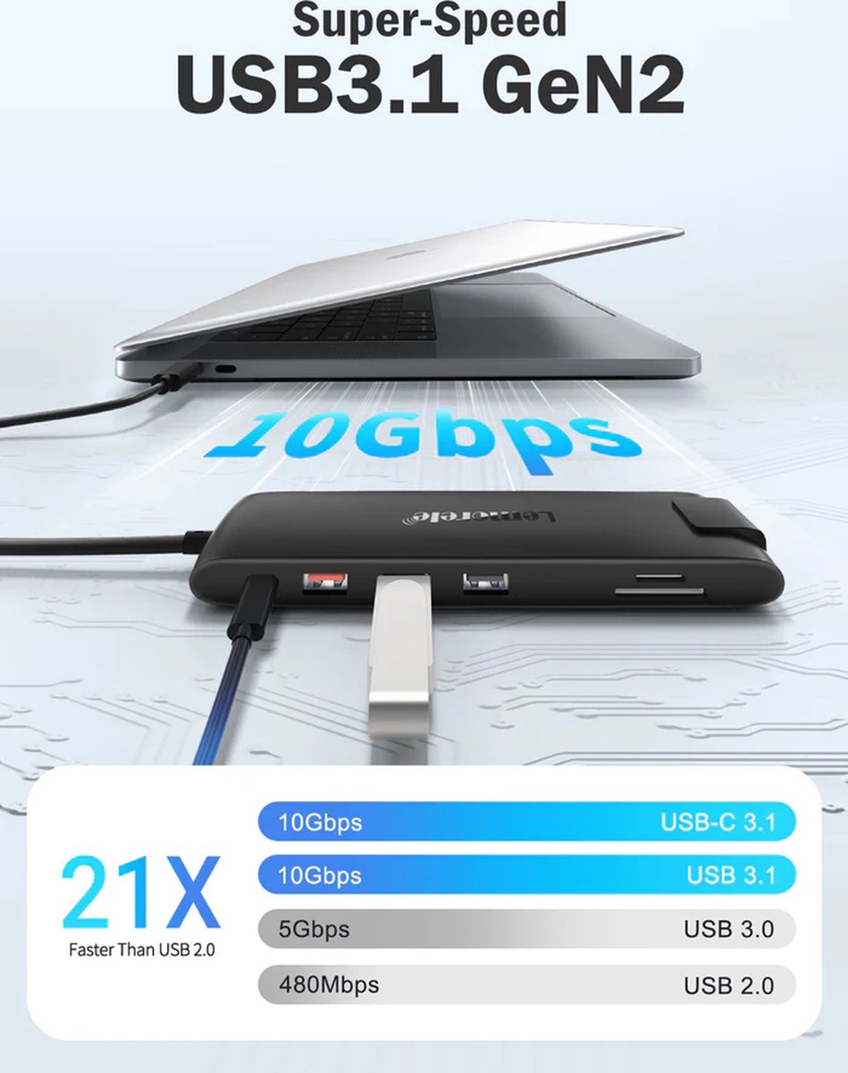 Lemorele TC96 USB-C 13-in-1 Docking Station
