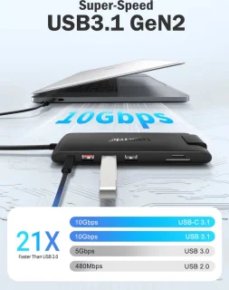 Lemorele TC96 USB-C 13-in-1 Docking Station