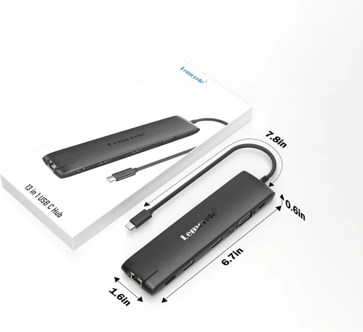 Lemorele TC96 USB-C 13-in-1 Docking Station