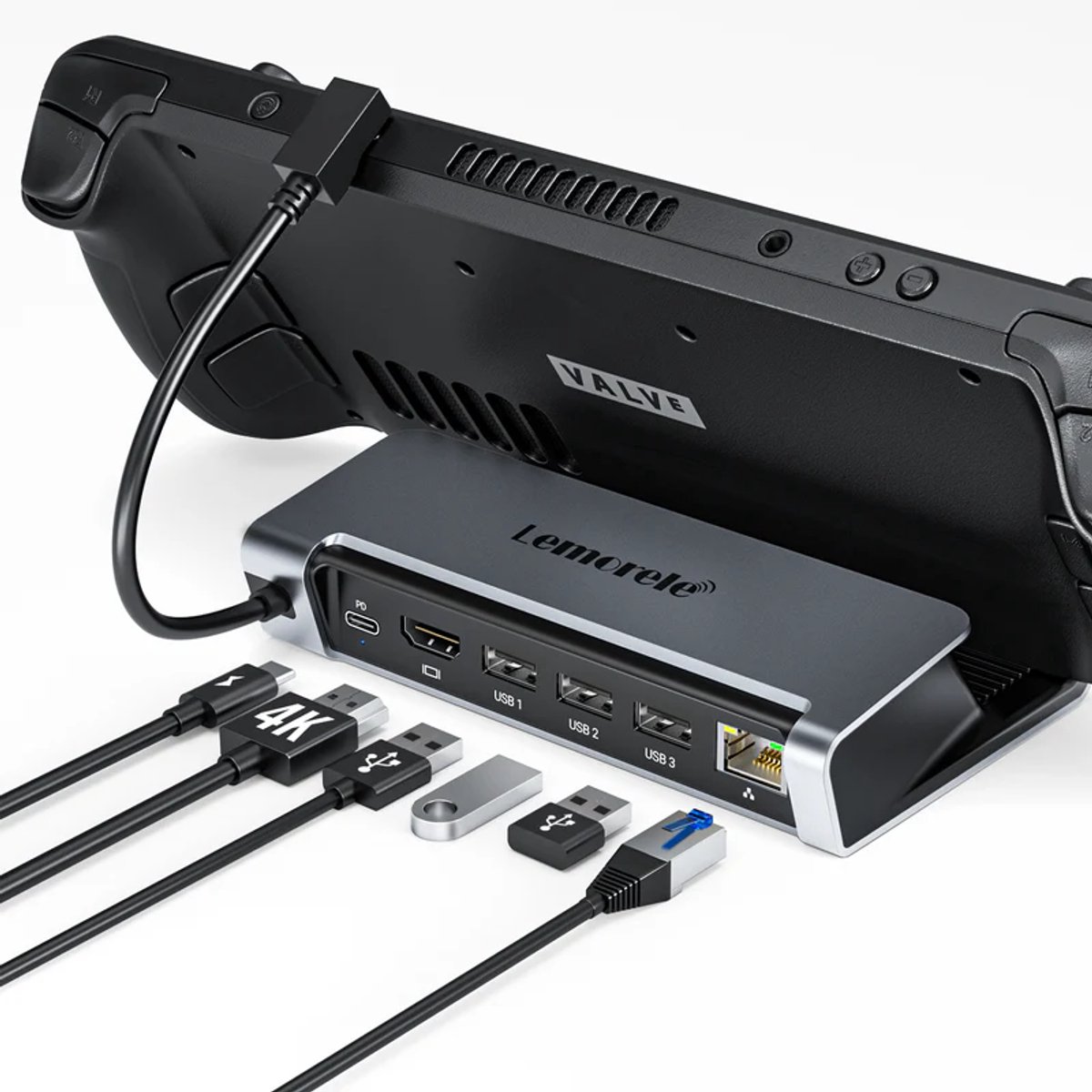 Lemorele X23L 6-in-1 Docking Station zwart