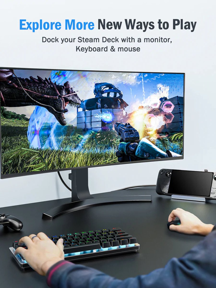 Lemorele X23L 6-in-1 Docking Station zwart