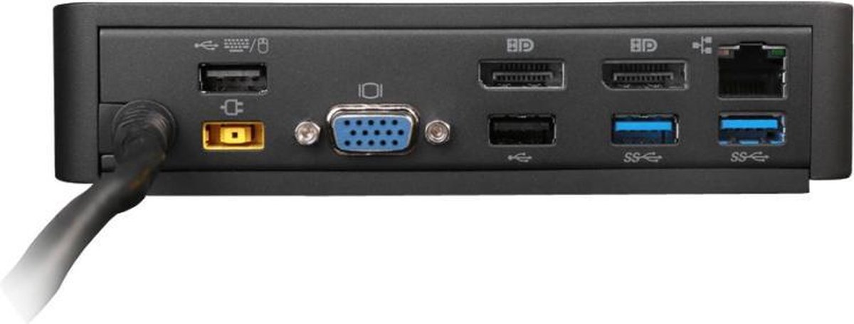 Lenovo 40A40090EU Docking Station USB 3.0 Type-A Zwart