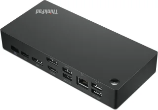 Lenovo 40AY0090IT USB-C Laptop Dock Zwart