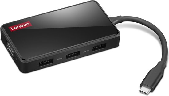 Lenovo GX91M73945 USB-C Laptop Dock Zwart