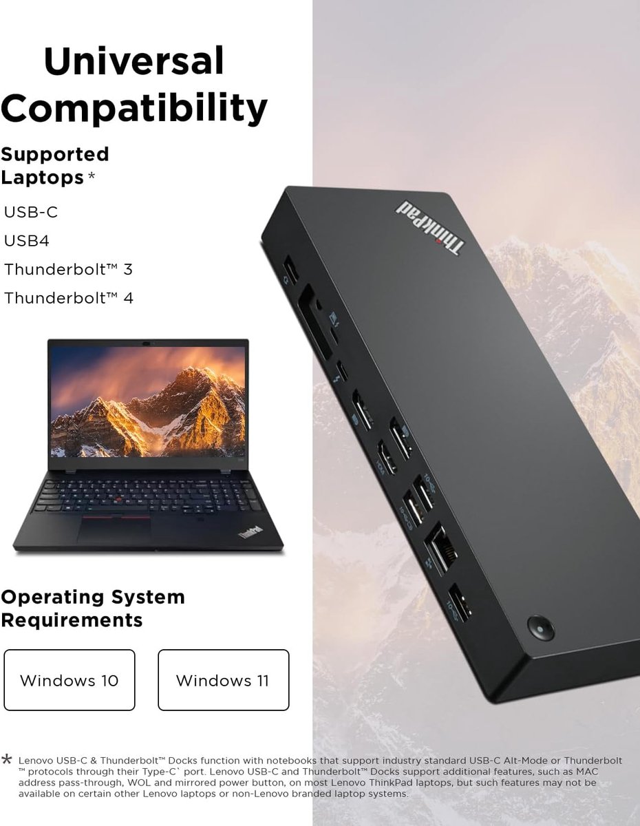 Lenovo ThinkPad Universal Thunderbolt 4 Dock