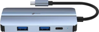 Leotec LEDS04 Dockingstation Type-C Grijs