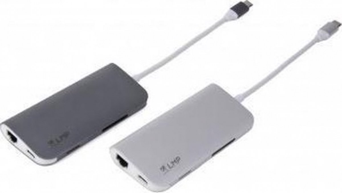 LMP Thunderbolt 3 Mini Dock Zilver voor MacBook
