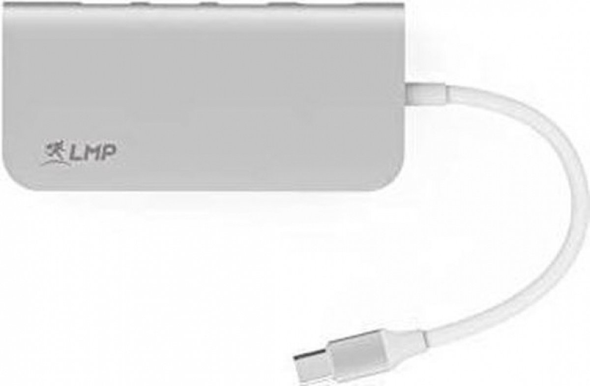 LMP Thunderbolt 3 Mini Dock Zilver voor MacBook