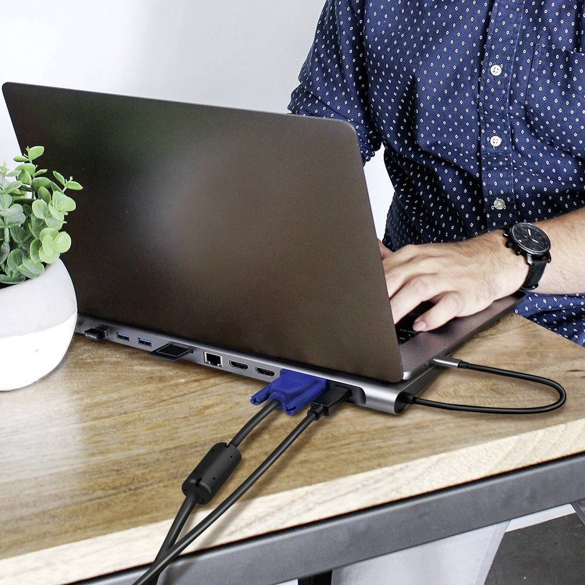 LogiLink UA0373 USB-C dockingstation Universeel