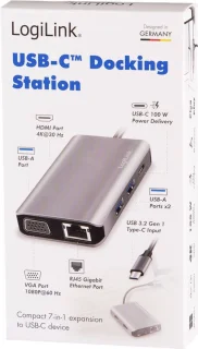 LogiLink UA0410 USB-C Dockingstation Universeel