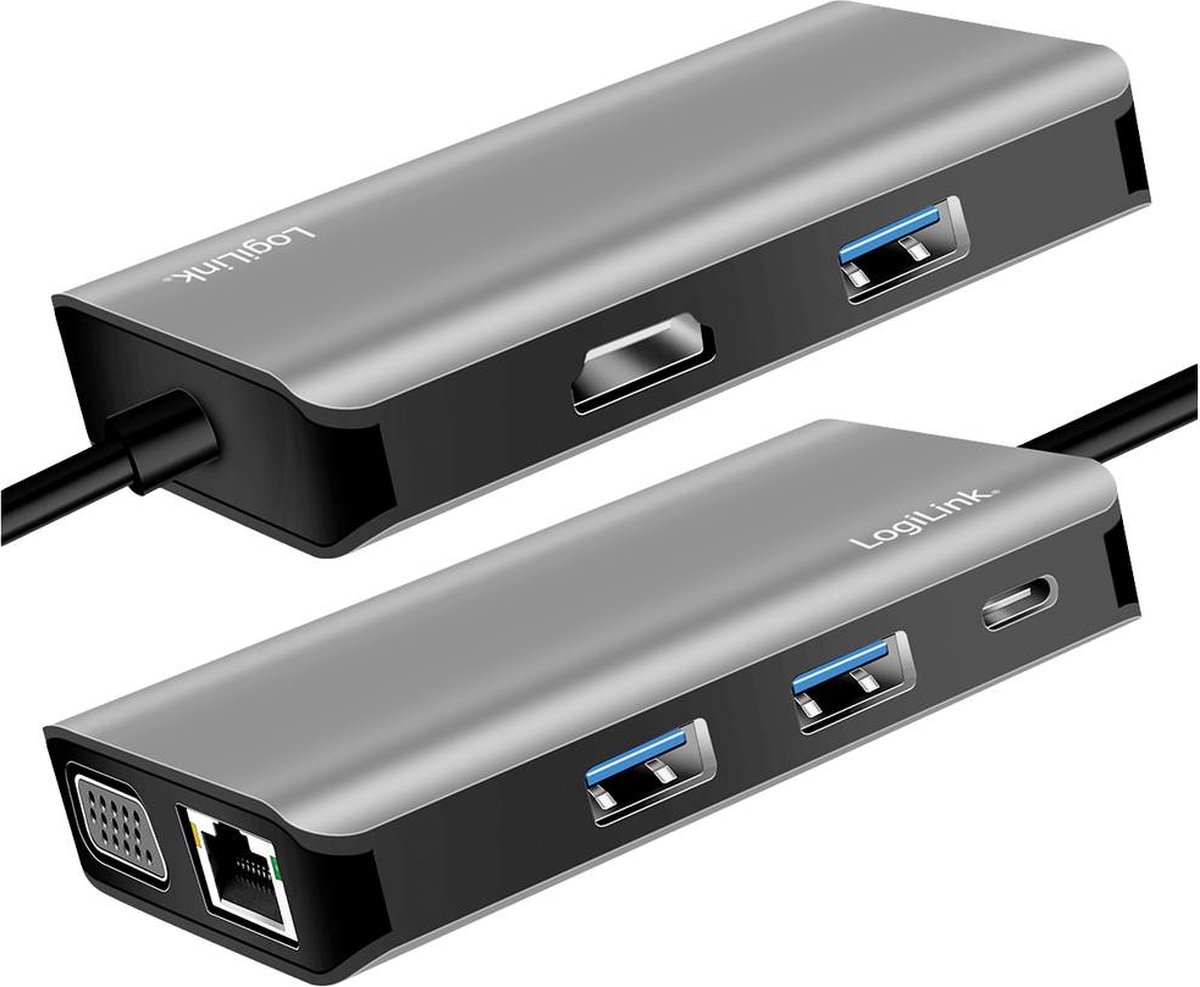 LogiLink UA0410 USB-C Dockingstation Universeel